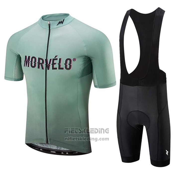 2020 Fietskleding Morvelo Groen Korte Mouwen en Koersbroek