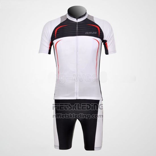2010 Fietskleding Nalini Zwart en Wit Korte Mouwen en Koersbroek