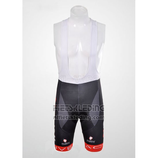 2012 Fietskleding Nalini Zwart en Rood Korte Mouwen en Koersbroek