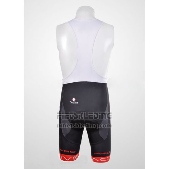 2012 Fietskleding Nalini Zwart en Rood Korte Mouwen en Koersbroek