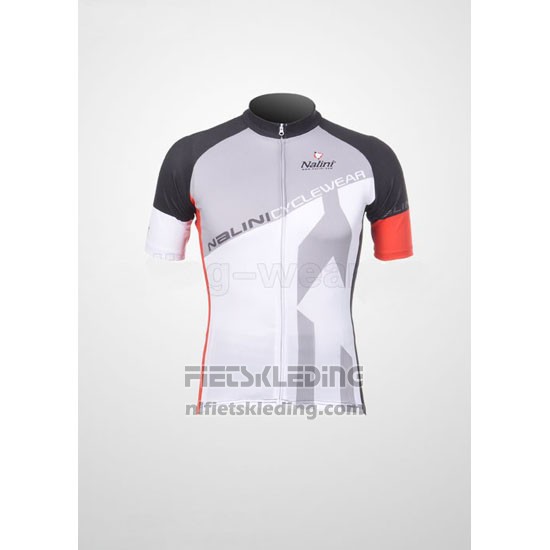 2012 Fietskleding Nalini Zwart en Wit Korte Mouwen en Koersbroek