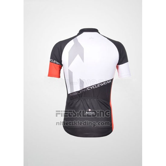 2012 Fietskleding Nalini Zwart en Wit Korte Mouwen en Koersbroek