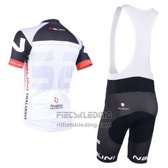 2013 Fietskleding Nalini Zwart en Rood Korte Mouwen en Koersbroek