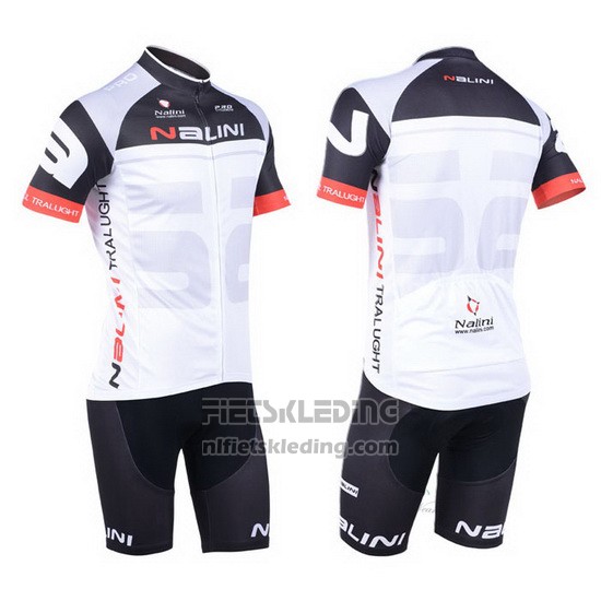 2013 Fietskleding Nalini Zwart en Rood Korte Mouwen en Koersbroek