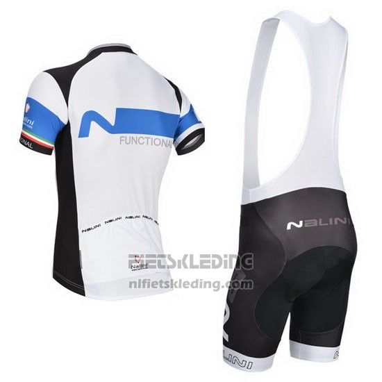 2014 Fietskleding Nalini Zwart en Wit Korte Mouwen en Koersbroek