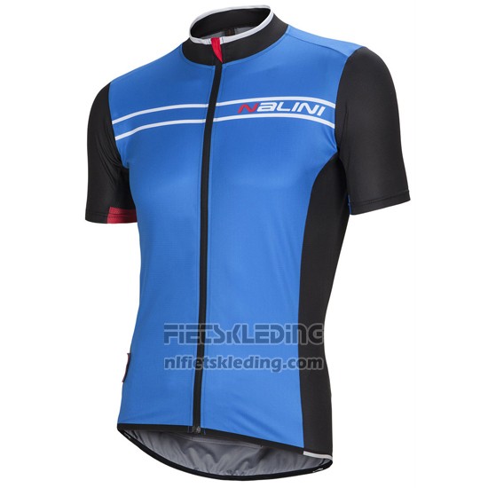 2016 Fietskleding Nalini Blauw en Zwart Korte Mouwen en Koersbroek
