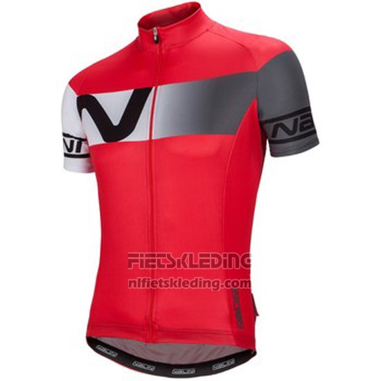 2016 Fietskleding Nalini Grijs en Rood Korte Mouwen en Koersbroek