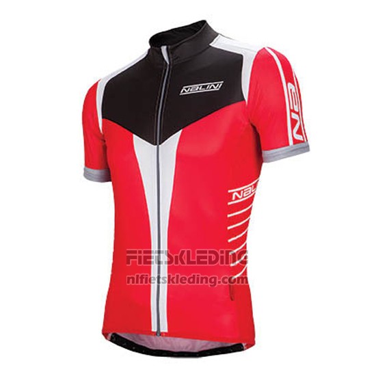2016 Fietskleding Nalini Rood en Zwart Korte Mouwen en Koersbroek
