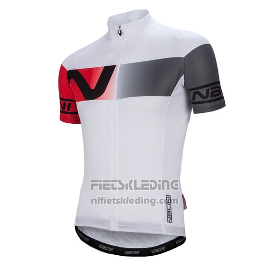 2016 Fietskleding Nalini Wit en Rood Korte Mouwen en Koersbroek