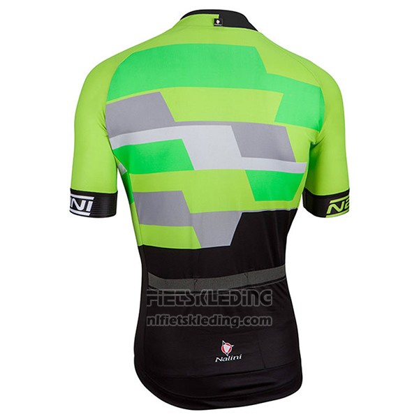 2017 Fietskleding Nalini Cervino Groen en Zwart Korte Mouwen en Koersbroek