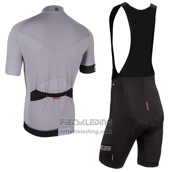 2017 Fietskleding Nalini Curva Slate Zilver Korte Mouwen en Koersbroek