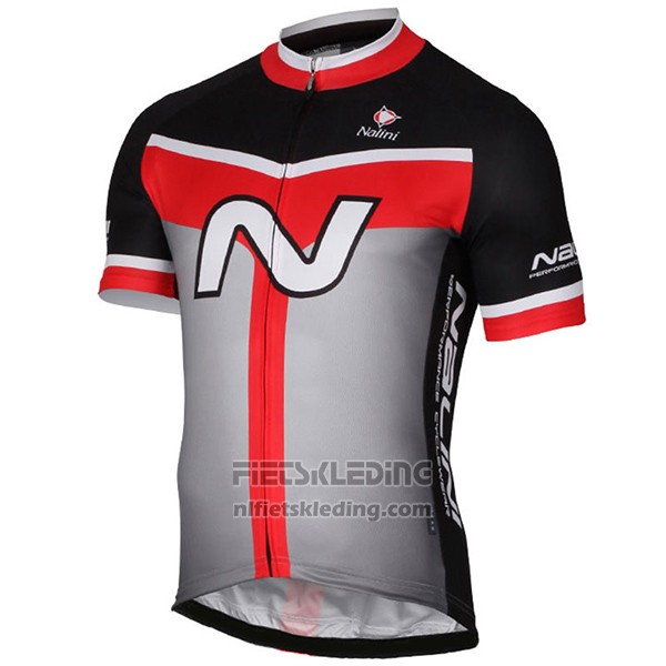 2017 Fietskleding Nalini Navision Zwart en Grijs Korte Mouwen en Koersbroek