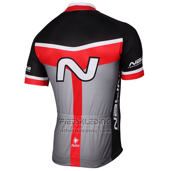 2017 Fietskleding Nalini Navision Zwart en Grijs Korte Mouwen en Koersbroek