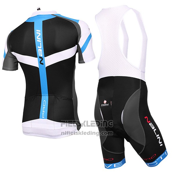 2017 Fietskleding Nalini Rigel Zwart en Blauw Korte Mouwen en Koersbroek