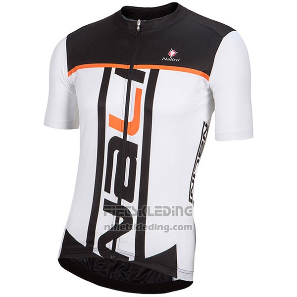 2017 Fietskleding Nalini Speed Zwart en Wit Korte Mouwen en Koersbroek