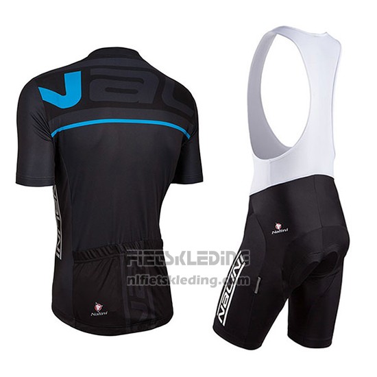 2018 Fietskleding Nalini Zwart en Blauw Korte Mouwen en Koersbroek