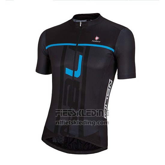 2018 Fietskleding Nalini Zwart en Blauw Korte Mouwen en Koersbroek