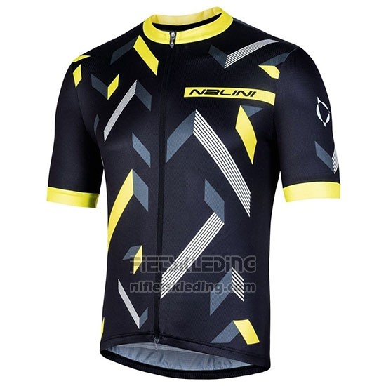 2019 Fietskleding Nalini Descesa 2.0 Zwart Geel Korte Mouwen en Koersbroek