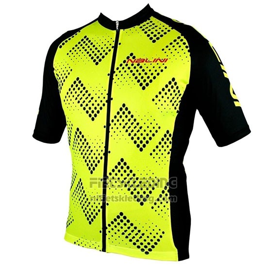 2019 Fietskleding Nalini Podio 2.0 Zwart Geel Korte Mouwen en Koersbroek
