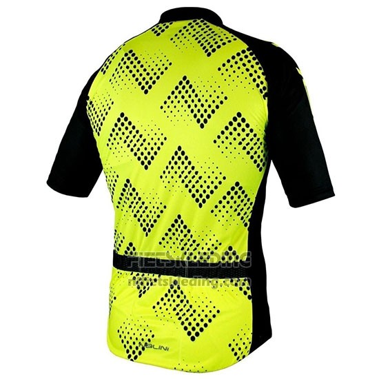 2019 Fietskleding Nalini Podio 2.0 Zwart Geel Korte Mouwen en Koersbroek