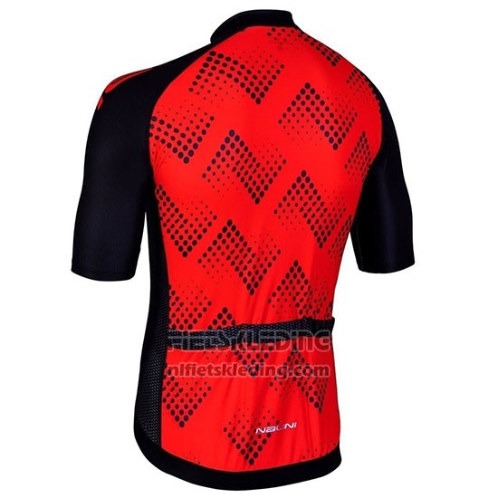 2019 Fietskleding Nalini Podio 2.0 Zwart Rood Korte Mouwen en Koersbroek