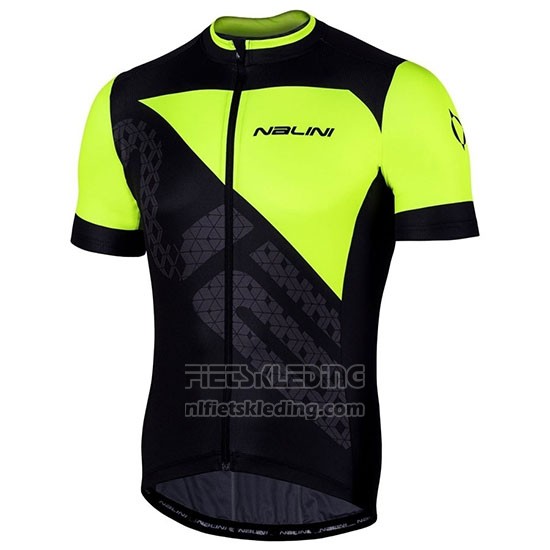 2019 Fietskleding Nalini Volata 2.0 Zwart Geel Korte Mouwen en Koersbroek