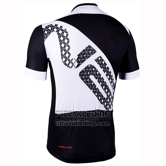 2019 Fietskleding Nalini Volata 2.0 Zwart Wit Korte Mouwen en Koersbroek