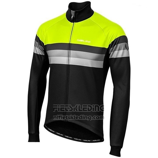 2019 Fietskleding Nalini Warm 2.0 Zwart Groen Lange Mouwen en Koersbroek