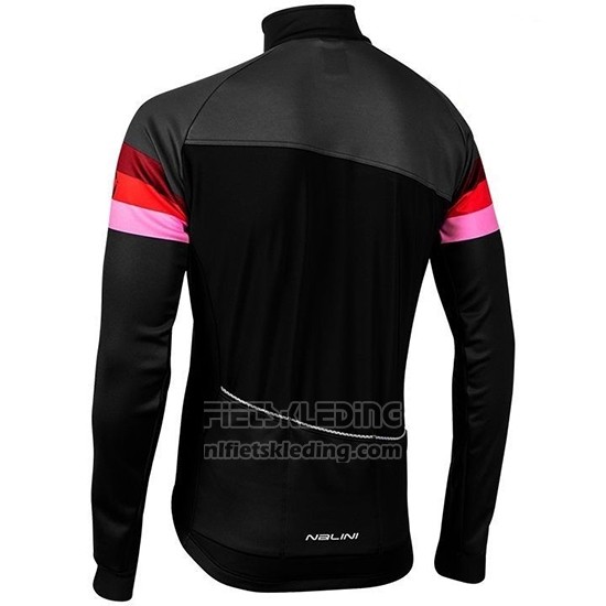 2019 Fietskleding Nalini Warm 2.0 Zwart Rood Lange Mouwen en Koersbroek
