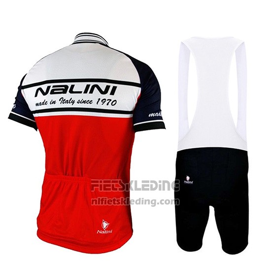 2019 Fietskleding Nalini Wit Rood Zwart Korte Mouwen en Koersbroek