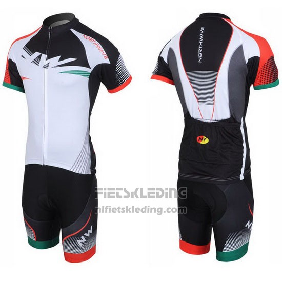 2013 Fietskleding Northwave Zwart en Wit Korte Mouwen en Koersbroek