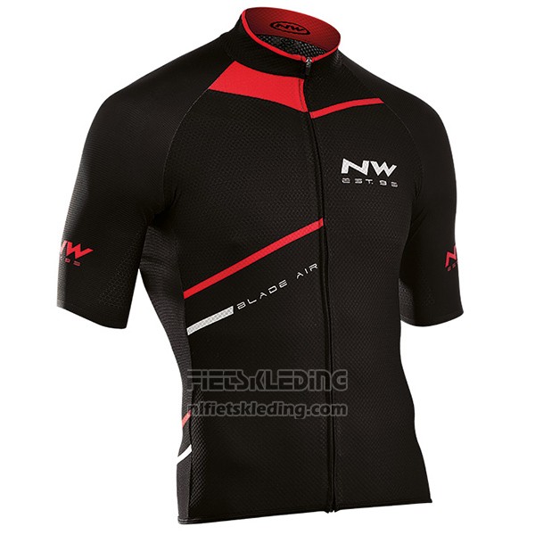 2017 Fietskleding Northwave Blade Air Zwart en Rood Korte Mouwen en Koersbroek