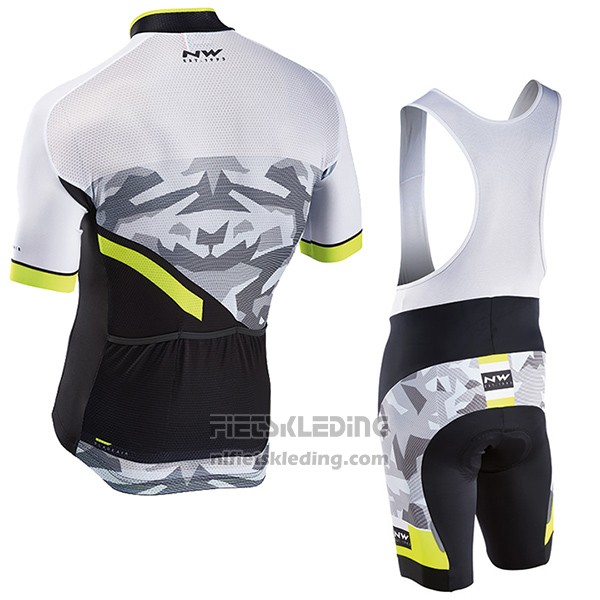 2017 Fietskleding Northwave Blade Air Zwart en Wit Korte Mouwen en Koersbroek