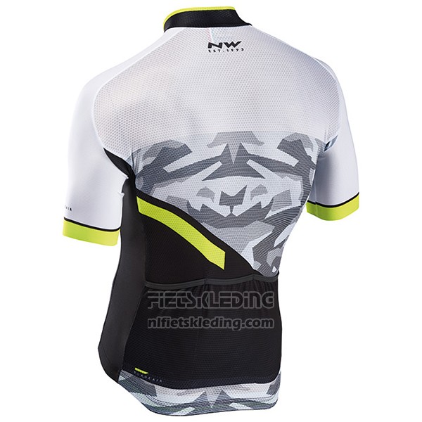 2017 Fietskleding Northwave Blade Air Zwart en Wit Korte Mouwen en Koersbroek