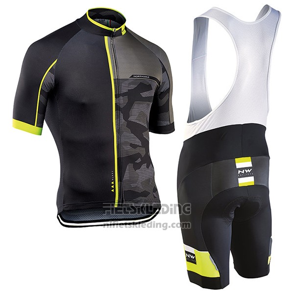 2017 Fietskleding Northwave Blade Zwart Korte Mouwen en Koersbroek