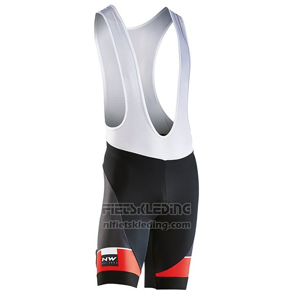 2017 Fietskleding Northwave Blade Zwart en Rood Korte Mouwen en Koersbroek