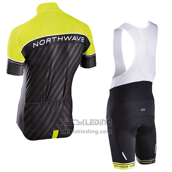 2017 Fietskleding Northwave Groen en Zwart Korte Mouwen en Koersbroek