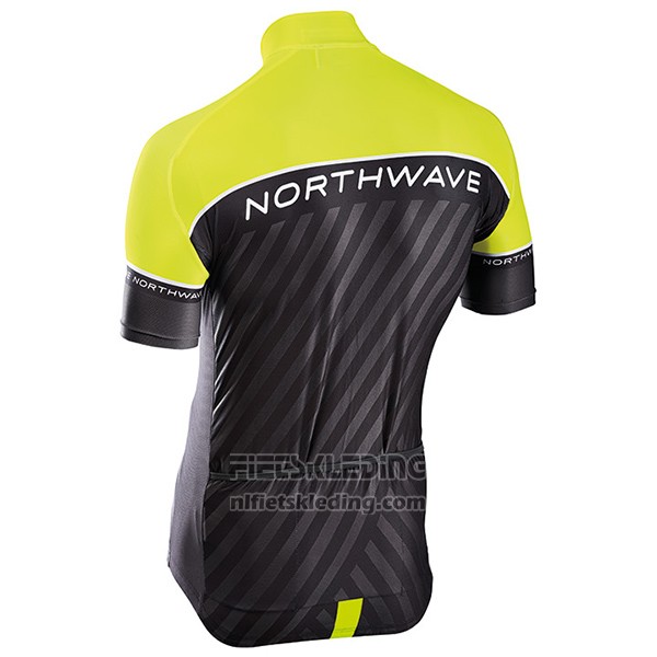 2017 Fietskleding Northwave Groen en Zwart Korte Mouwen en Koersbroek