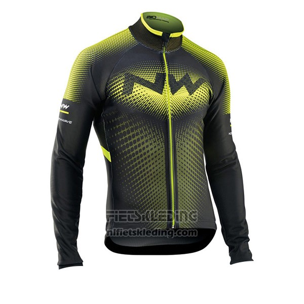 2017 Fietskleding Northwave Ml Groen en Zwart Lange Mouwen en Koersbroek