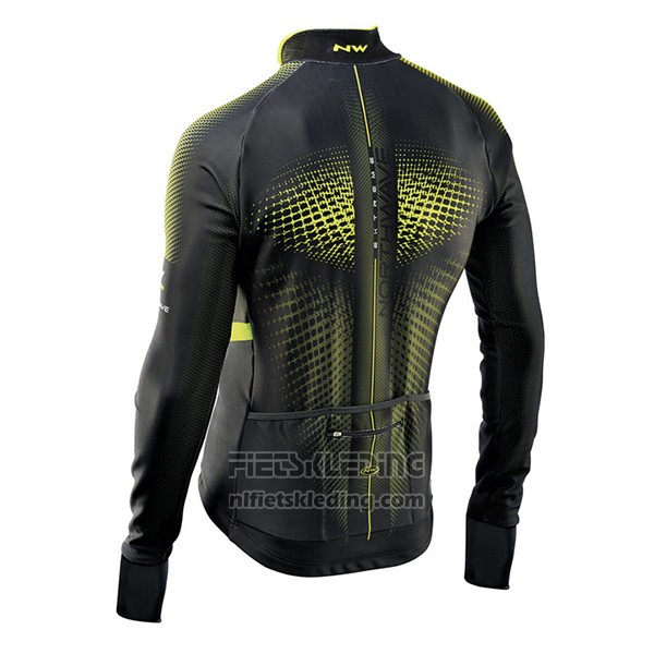 2017 Fietskleding Northwave Ml Groen en Zwart Lange Mouwen en Koersbroek