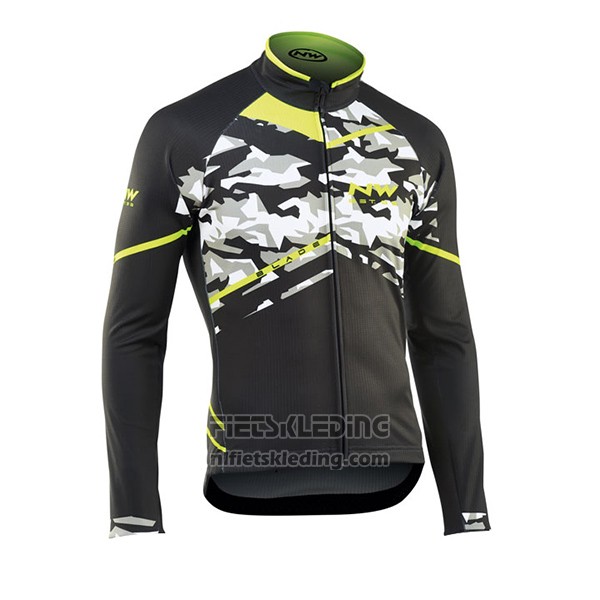 2017 Fietskleding Northwave Ml Zwart en Camouflage Lange Mouwen en Koersbroek