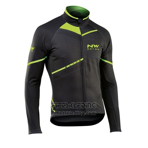 2017 Fietskleding Northwave Ml Zwart en Groen Lange Mouwen en Koersbroek