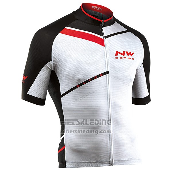2017 Fietskleding Northwave Wit Korte Mouwen en Koersbroek