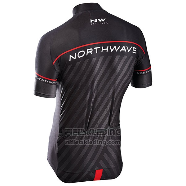 2017 Fietskleding Northwave Zwart Korte Mouwen en Koersbroek