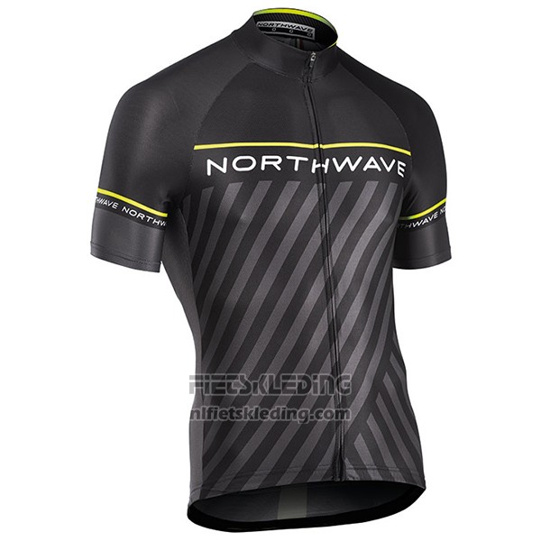 2017 Fietskleding Northwave Zwart en Groen Korte Mouwen en Koersbroek