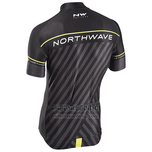 2017 Fietskleding Northwave Zwart en Groen Korte Mouwen en Koersbroek