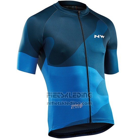 2019 Fietskleding Northwave Blauw Korte Mouwen en Koersbroek