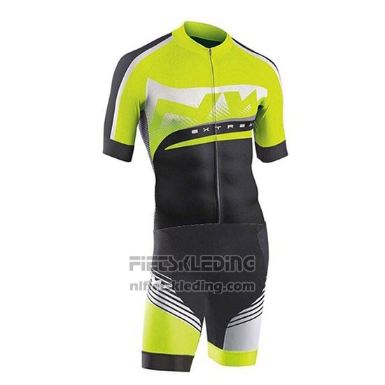 2019 Fietskleding Northwave Groen Zilver Zwart Korte Mouwen en Koersbroek