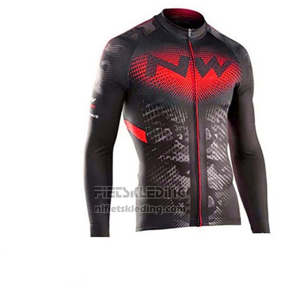 2019 Fietskleding Northwave Zwart Rood Lange Mouwen en Koersbroek