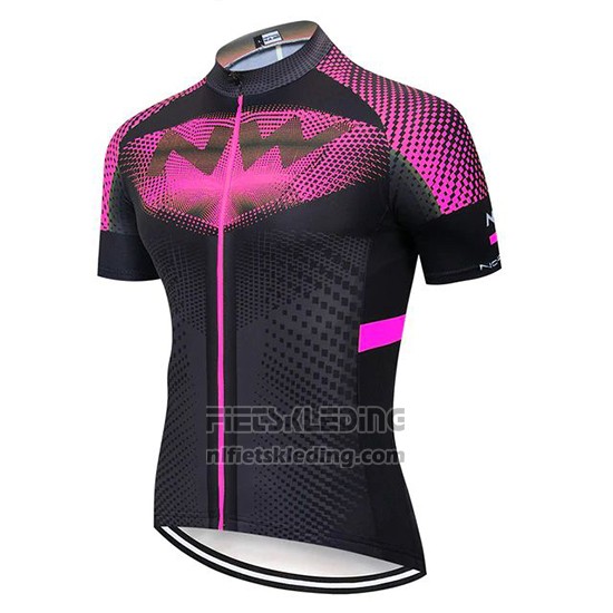 2020 Fietskleding Northwave Fuchsia Zwart Korte Mouwen en Koersbroek